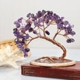 Handmade Colorized Crystal Money Tree for Good Luck Wealth Health