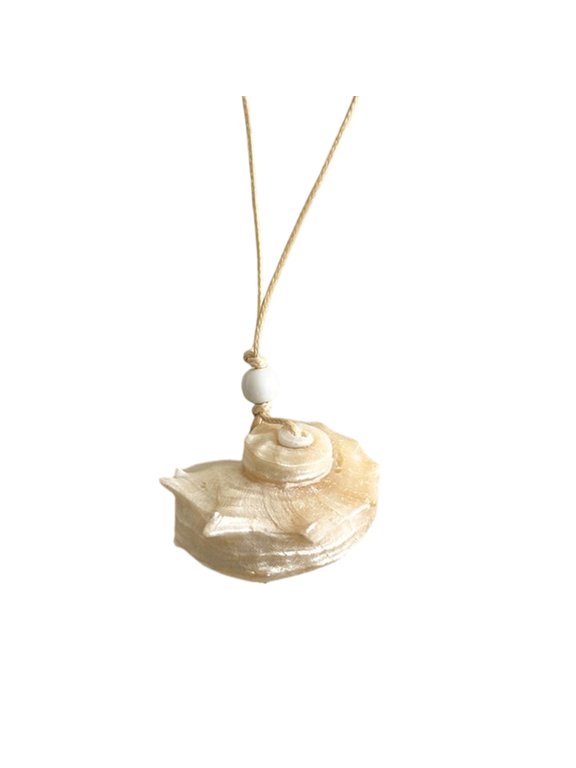 Handmade Conch Shell Necklace Adjustable Cord Chain Natural Beach Jewelry for Women Men Unisex Coastal Accessory