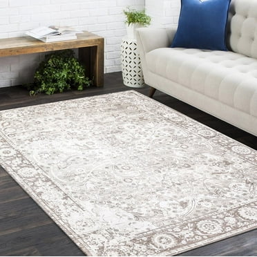Handmade Contemporary Transitional Floral Area Rug Gray 5' 0" x 8' 0"