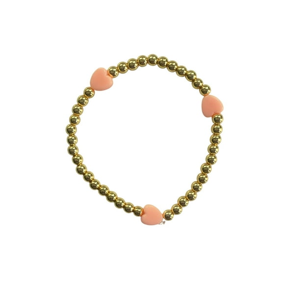 Handmade Conversation Heart Bracelet from Stacked By Suzie peach medium - 7