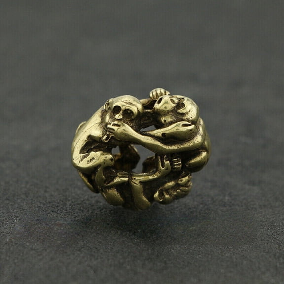 Handmade Copper Brass Monkey Small Fengshui Statue Ornament Chinese