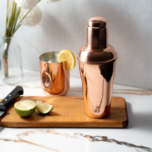 Handmade Copper Cocktail Shaker Classic Bar Tool for Home & Professional Mixologists