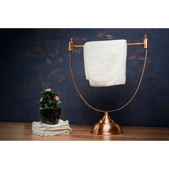 Handmade Copper Towel Holder Bar Vintage Farmhouse Bathroom & Kitchen Decor