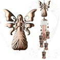thumbnail image 1 of Handmade Copper Wind Chimes – 11 Optional Designs (Butterfly/Bird/Angel), Harmonious Natural Sound, Garden/Home Decor, Meaningful Gift, 1 of 9