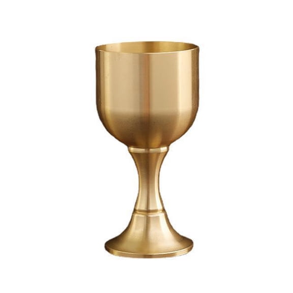 Brass Chalice Cup Wine Goblet Brass Drinking Glass Beverage Cups Liquor Copper for Wine Parties