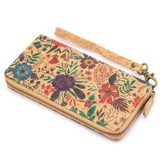 Handmade Cork zipper wallet, 100% Cork Lightweight durable, natural vegan organic sustainable Eco friendly gift