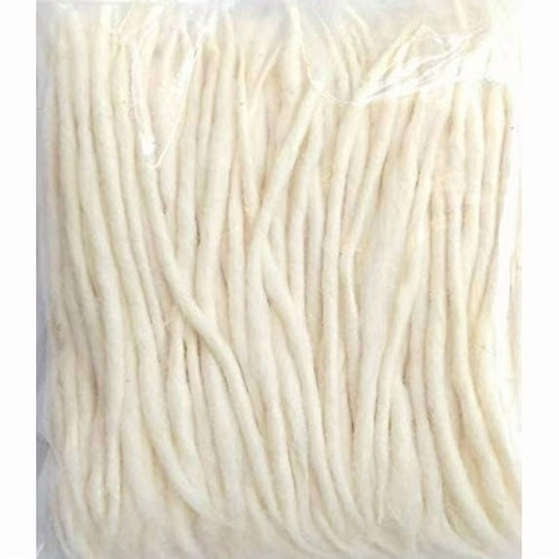 Handmade Cotton Wicks for Diya Long Round Jyot Batti for Pooja, Akhand Deep, and Diwali Pack of 100 Traditional Puja Batti for Hindu Mandir Oil Lamps