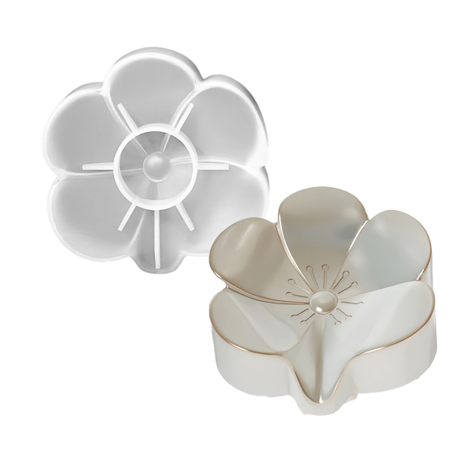 Handmade Crafting Molds Silicone Mold Storage Box Mold Flower Shape for ...