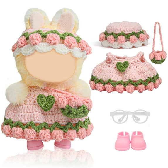 Handmade Crochet 17cm Doll Clothes -Original Design, Cute and Fashion Gifts