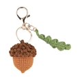 thumbnail image 1 of Handmade Crochet Acorn Keychain Lightweight Yarn Accessory For Bags And Keys, 1 of 9