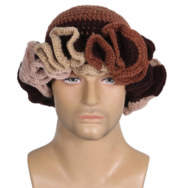 Handmade Crochet Bucket Hat for Woman Teen Outdoor Commute  display picture 1