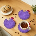 thumbnail image 1 of Handmade Crochet Chicken Coasters Funny, Stuffed Animal-Themed Drink Coasters, Cute Desk Accessories, Home Decor, Tabletop Protection, Crazy Chicken Lady Must Have, 1 of 6