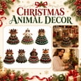 thumbnail image 1 of Handmade Crochet Christmas Tree with Burgundy Christmas Ornaments and Green Garland Accents, Crochet Kit for Beginners Featuring Fluffy Yarn for Crochet and Craft Beads with, 1 of 6