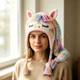 thumbnail image 1 of Handmade Crochet Craft Set Animal Hood Hat DIY Crochet Kit All‑In‑One Handcraft Set for Beginner Crafters Adults Fall Winter Hand‑Making Hobby Project, 1 of 3