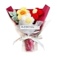 thumbnail image 1 of Handmade Crochet Flower Bouquet Knitted Gift for Birthday and Anniversary Home Decoration 5 Inch, 1 of 8