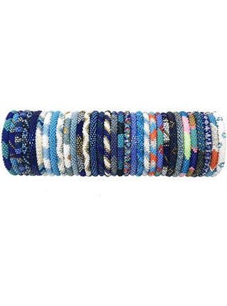 10 Pcs Woven Bracelet Bulk - Nepal Style Friendship Bracelets Handmade  Braided Rope Wrist String Chain 