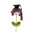 thumbnail image 1 of Handmade Crochet Graduation Flower Doll with Cap | Unique Graduation Gift | Home Decor | Graduation Keepsake | 12 Inches, 1 of 4