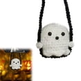 thumbnail image 1 of Handmade Crochet Halloween Rearview Mirror Ornament Mini Ghost & Pumpkin Hanging Decor,Adorable Car Interior Accessory For Fall & Spooky Season Hangs 2.36" New, 1 of 4