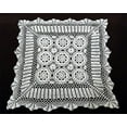 thumbnail image 1 of Handmade Crochet Lace Centerpiece Doily. 24-inch (White, Square), 1 of 1