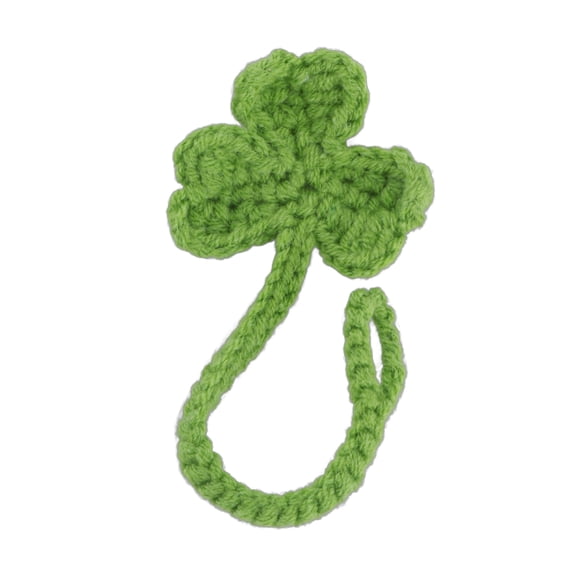 Handmade Crochet Leaf Knitted Leaf Sprout Multifunctional Corner Bookmarks Accessories Practical Headphone Decoration