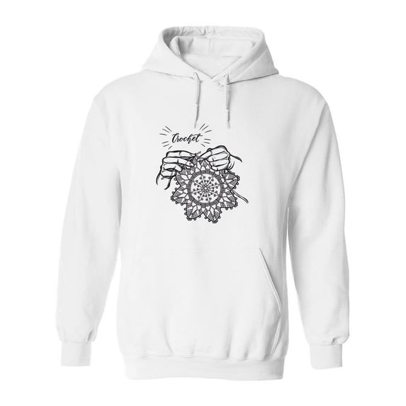 Handmade Crochet Napkins Hoodie Women -Image by Shutterstock, Female x-Large