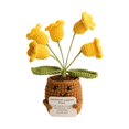 thumbnail image 1 of Handmade Crochet Potted Plant - Knitted Yarn Botanical Desk and Shelf Decoration, 1 of 1