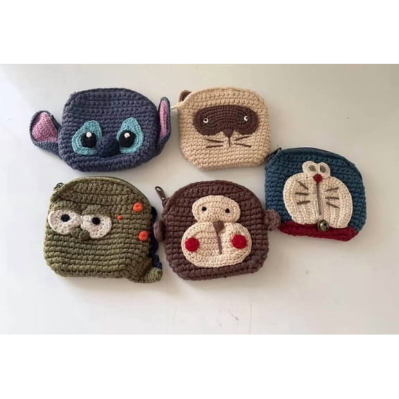 Handmade Crochet Pouches|Located in California|Zipper included|Washable