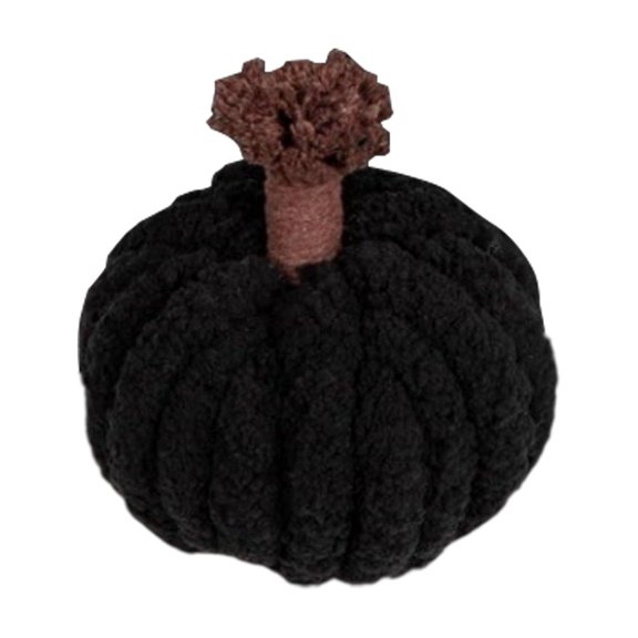Handmade Crochet Pumpkin Decoration Unique Holiday Decoration Plushie Polyester Craft For Party Table Display