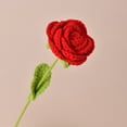 thumbnail image 1 of Handmade Crochet Roses Bouquet Everlasting DIY Craft for New Year Gifts Finished Artificial Flowers, 1 of 5