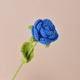 thumbnail image 1 of Handmade Crochet Roses Bouquet Everlasting DIY Craft for New Year Gifts Finished Artificial Flowers, 1 of 5