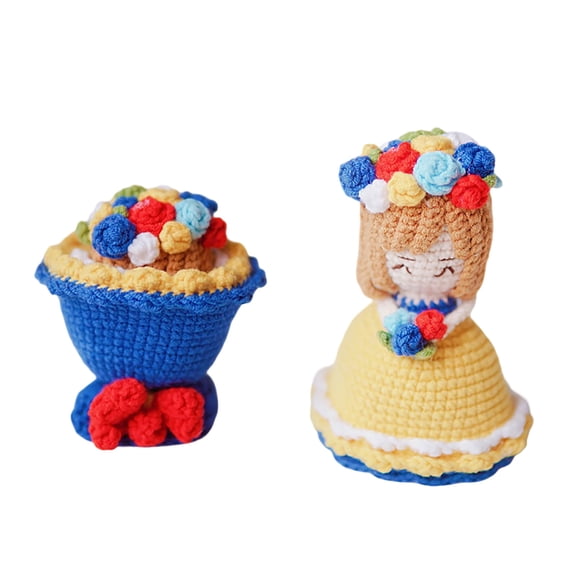 Handmade Crochet Yarn DIY Knitting Home Craft for Birthday Party Room