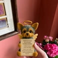 thumbnail image 1 of Handmade Crochet Yorkshire Terrier Angel Figurine – Emotional Support Keepsake with Halo & Wings, Memorial Gift for Pet Lovers (8cm Tall), 1 of 5