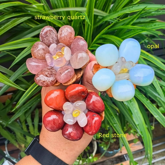 Handmade Crystal Rose Gemstone Flower,Crystal Jewelry,Carved Crystal Stone Home Decoration,Reiki Heal,Girlfriend Gift,Mom's Gift,Valentines Gift 1pc