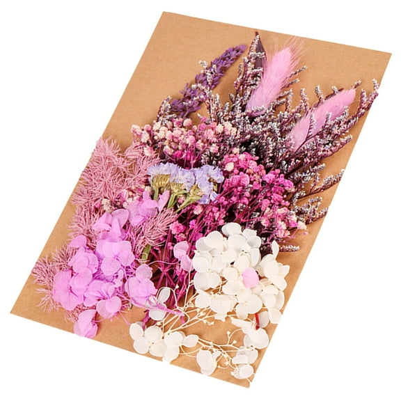 FELTECHELECTR DIY Dried Flowers Epoxy Crafts Assorted Color Handmade Flower Material 1Set