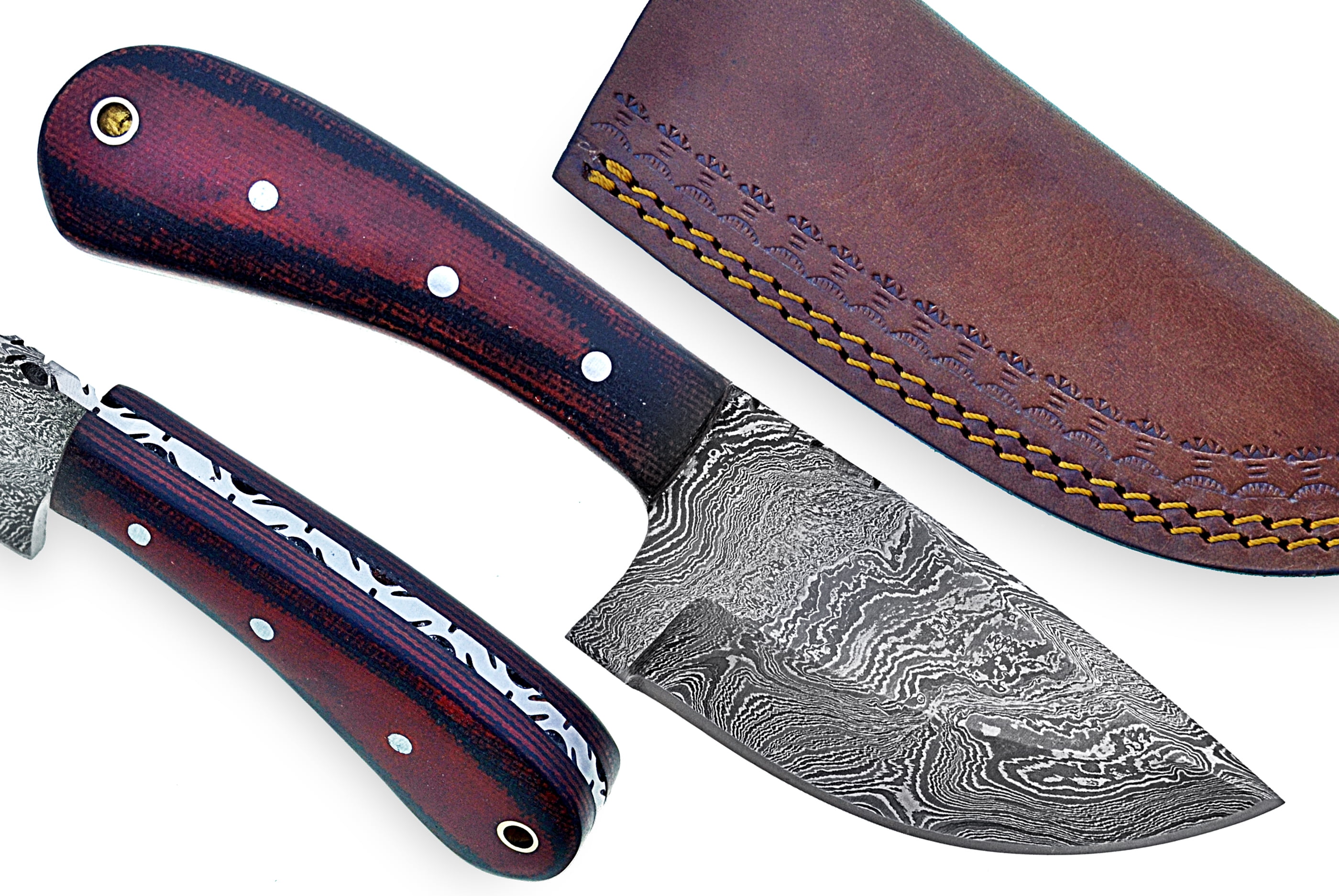Handmade Damascus Steel Hunting Knife/Skinning Knife SS-17333