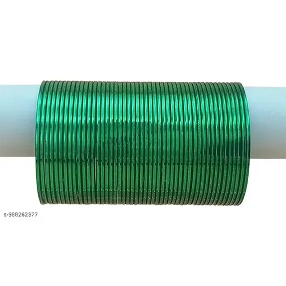 Handmade Dark Green Color 36 PCS Creta Metal bangle bracelet For Girls Made In India High Quality Metal Bangles