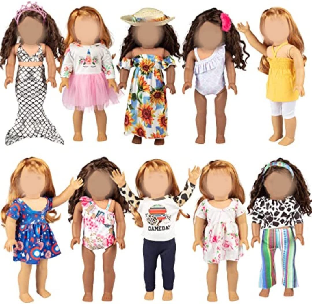 American offers Girl Assortment of Clothes and Accessories. 20 pieces.