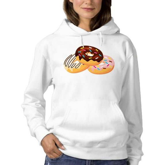 Handmade Donuts Hoodie Women -SPIdeals Designs, Female Medium