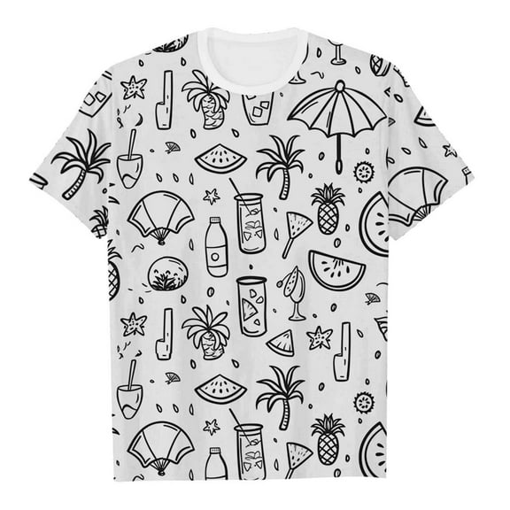 Handmade Doodle Art Tee for Girls DIY Sketch and Coloring Activity Shirt