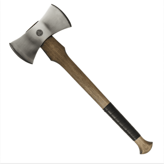 Handmade Double Bit Hatchet "Vargstal" 25.59'', Forged Axe