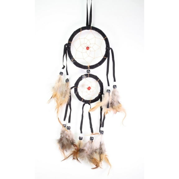 Handmade Dream Catcher with Feathers Wall Hanging Decoration Ornament Gift (Black) New