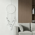 thumbnail image 1 of Handmade Dream Catcher with White Feathers, Wall & Car Hanging Decoration for Home & Room, Ideal Gift with Approximately 26-inch Size, 1 of 8