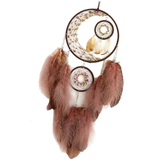 Handmade Dream Catchers Wind Chimes Feathering Room Bedroom Wall Pendant Dream Catchers Creative Car Hanging Decoration Girl