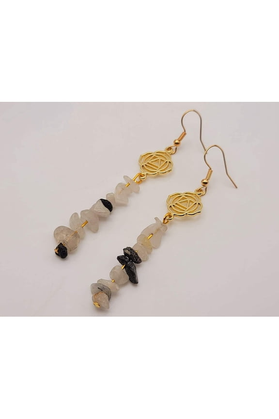 Handmade Dream Moonstone Natural Drop Earrings , Crystal Earrings