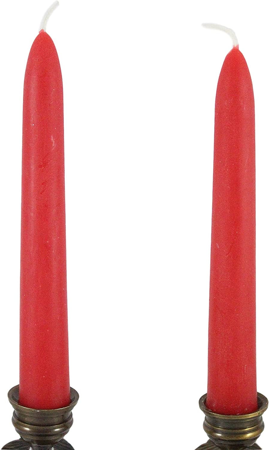 Handmade Dripless Beeswax Rounded Top Taper Candle Pair 6 Inch/Rose