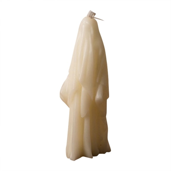 Handmade Dripping Wax Pillar Candle for Home Decor, Unique Art Sculpture Candle, Unscented Decorative Accent, Long Burning Time, Cream Color, Perfect for Parties, Gifts, and Events