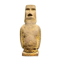 Handmade Easter Island Moai Stone Statue Craft Ornament Cast Iron Home Decoration With Rough Texture For Study Tea Pet Display Ideal For Office Desk And Living Room Interior