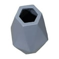 thumbnail image 1 of Handmade Eco-Friendly 100% Aluminium Geometric Pattern Gray Color 3.35'' x 3.35'' x 5.91'' Bud Vase for Living Room, Dinning Room, Bedroom, Guest Room, Study Room, Spa, Restaurants, Hotels, etc., 1 of 4
