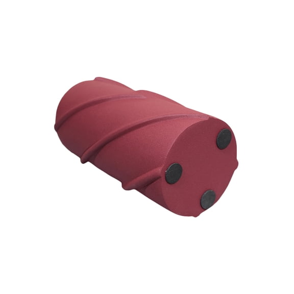 Handmade Eco-Friendly 100% Aluminium Geometric Pattern Red Color 5.71'' x 5.12'' x 12.2'' Cylinder Vase for Living Room, Dinning Room, Bedroom, Guest Room, Study Room, Spa, Restaurants, Hotels, etc.