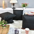thumbnail image 1 of Handmade Eco-Friendly 16''x16'' Decorative Cushion Covers Contemporary Silk Black Indoor Pack Of 8, 1 of 3